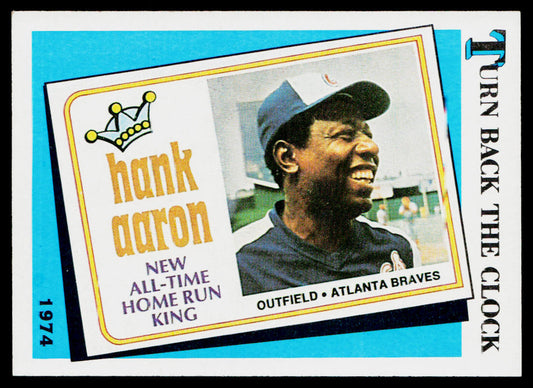 Hank Aaron 1989 Topps #663 Atlanta Braves
