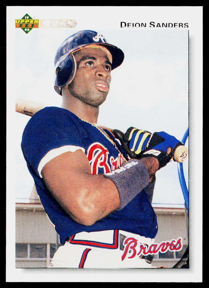 Deion Sanders 1992 Upper Deck #247 Atlanta Braves