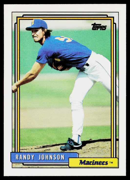 Randy Johnson 1992 Topps #525 Seattle Mariners