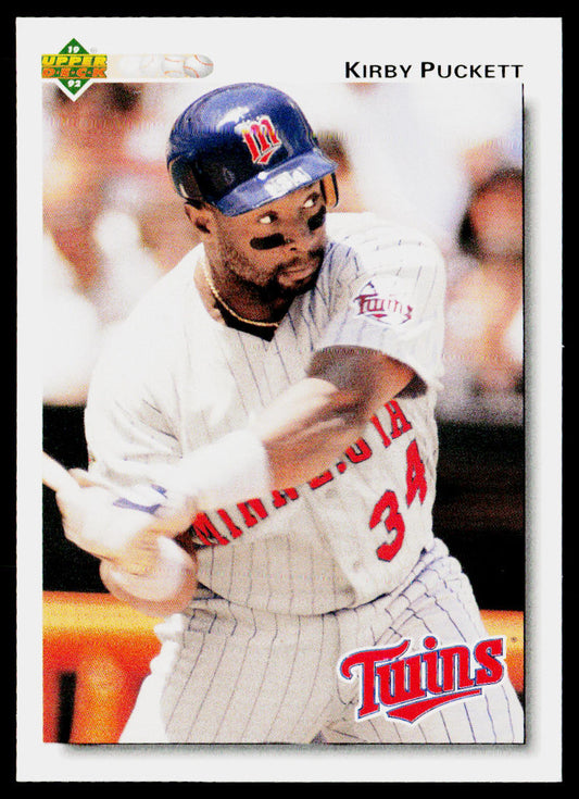 Kirby Puckett 1992 Upper Deck #254 Minnesota Twins