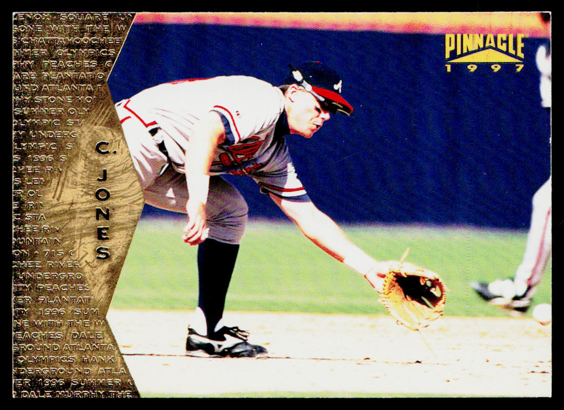 Chipper Jones 1997 Pinnacle #96 Atlanta Braves