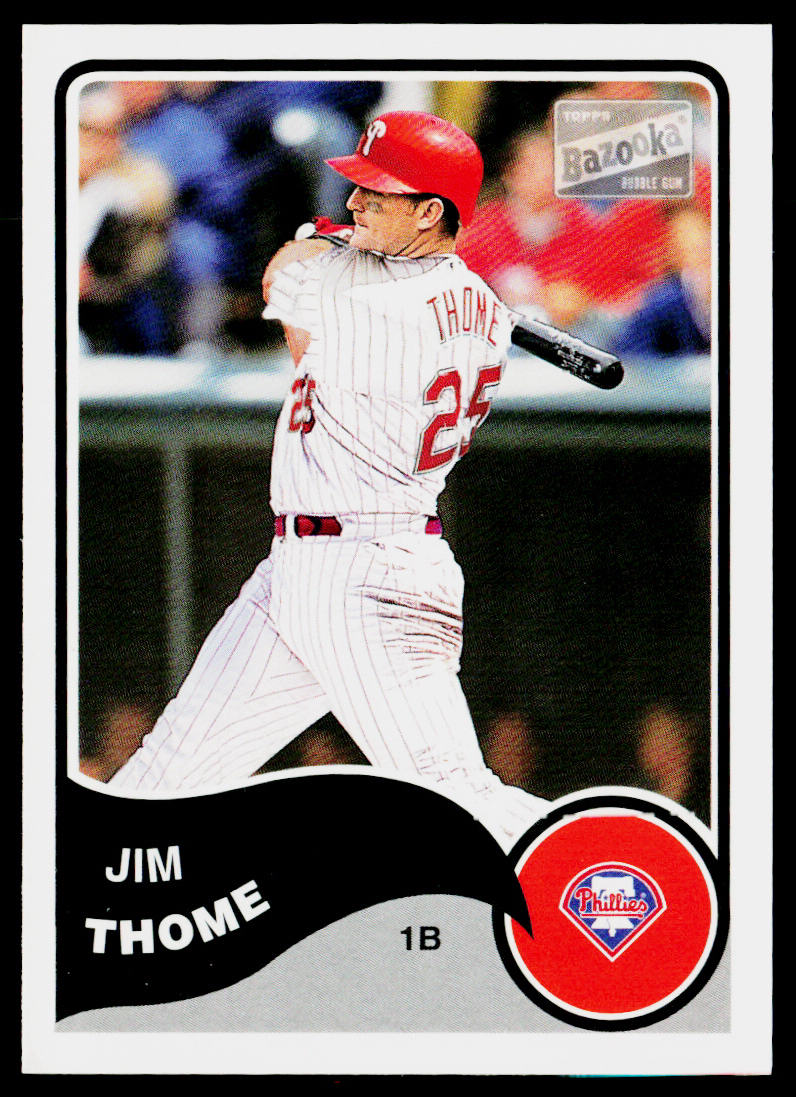 Jim Thome 2003 Bazooka #25 Philadelphia Phillies