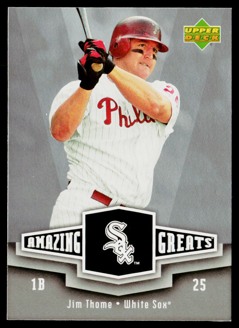 Jim Thome 2006 Upper Deck Amazing Greats #AG-JT Chicago White Sox