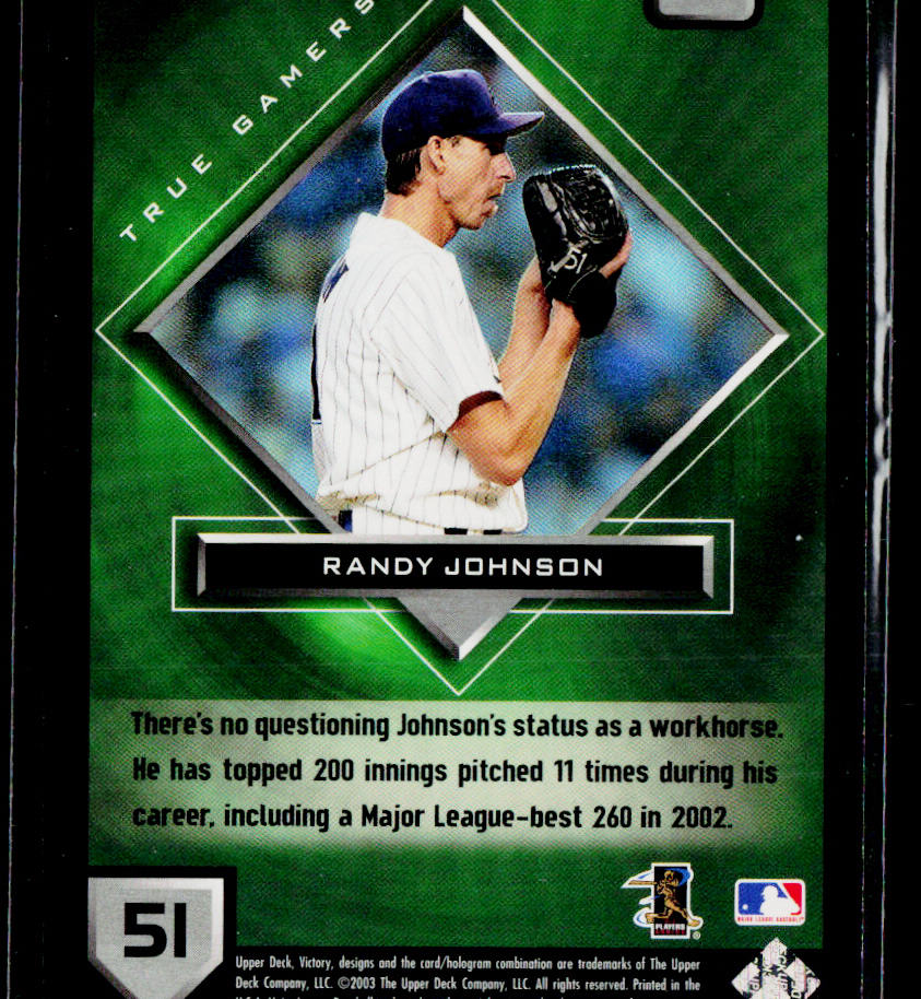 Randy Johnson 2003 Upper Deck Victory #176 Arizona Diamondbacks