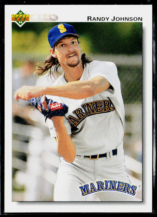 Randy Johnson 1992 Upper Deck Factory Set Gold Hologram #164 Seattle Mariners