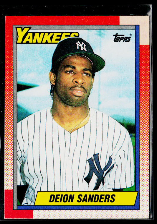 Deion Sanders 1990 Topps #61 RC New York Yankees