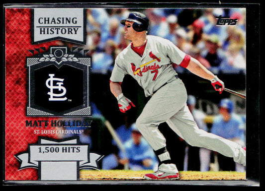 Matt Holliday 2013 Topps Chasing History Gold Foil #CH-56 St. Louis Cardinals