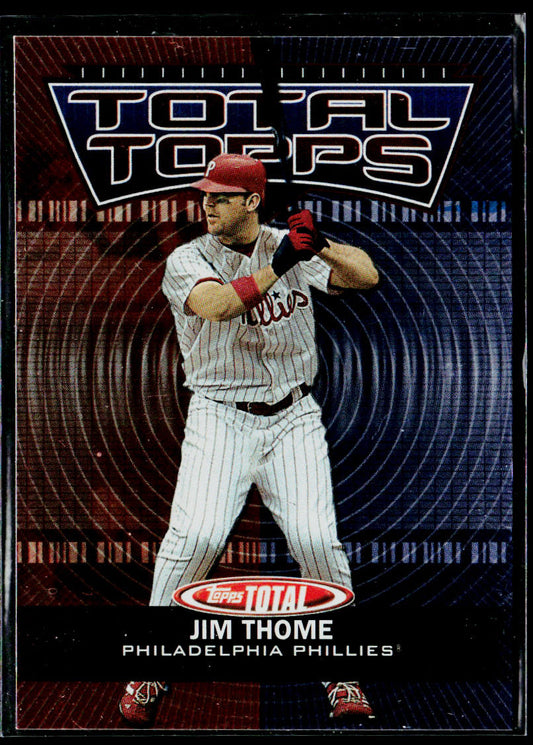 Jim Thome 2003 Topps Total Total Topps #TT11 Philadelphia Phillies