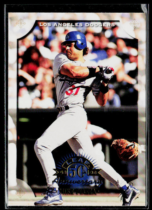 Mike Piazza 1998 Leaf #92 Los Angeles Dodgers