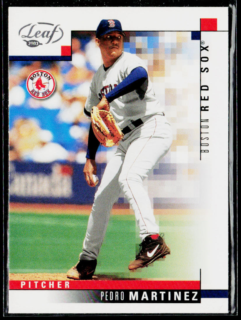 Pedro Martinez 2003 Leaf Press Proofs Red #24 Boston Red Sox