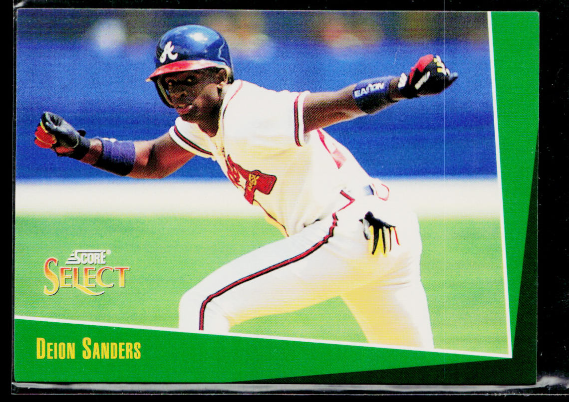 Deion Sanders 1993 Select #84 Atlanta Braves