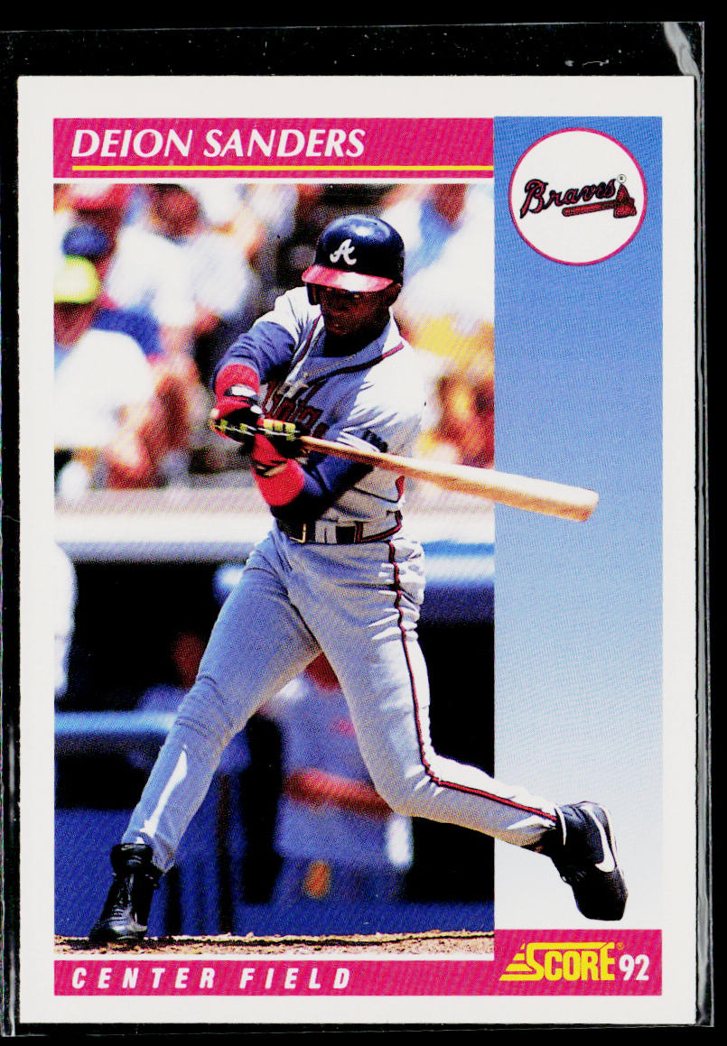 Deion Sanders 1992 Score #571 Atlanta Braves