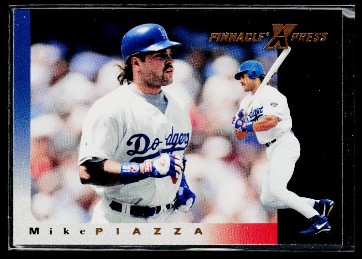 Mike Piazza 1997 Pinnacle X-Press #16 Los Angeles Dodgers