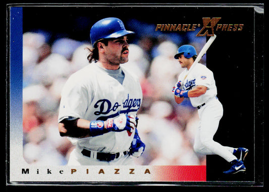 Mike Piazza 1997 Pinnacle X-Press #16 Los Angeles Dodgers