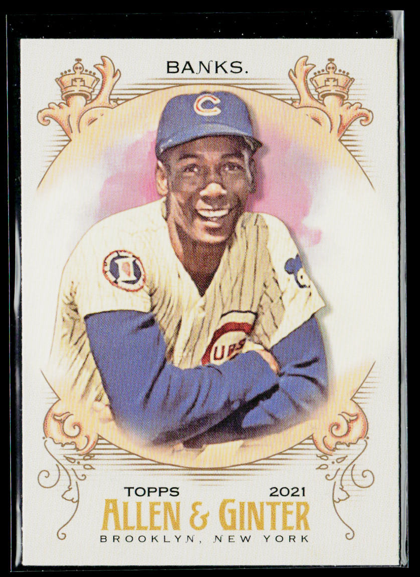 Ernie Banks 2021 Topps Allen & Ginter #33 Chicago Cubs