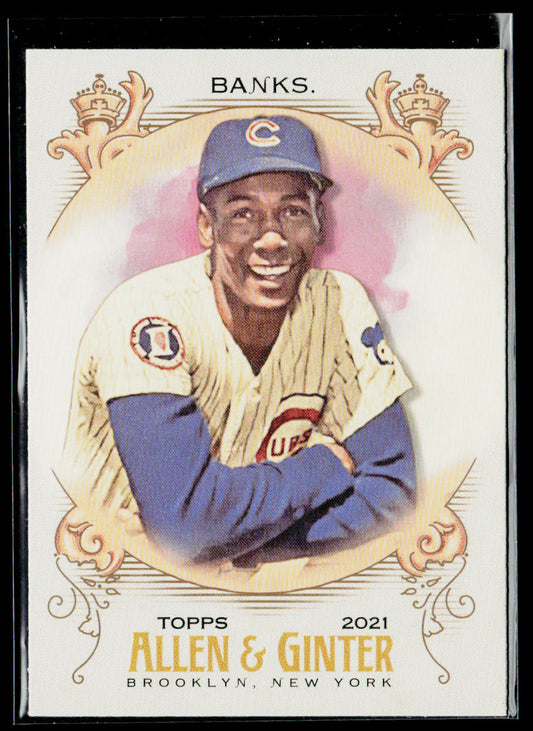 Ernie Banks 2021 Topps Allen & Ginter #33 Chicago Cubs