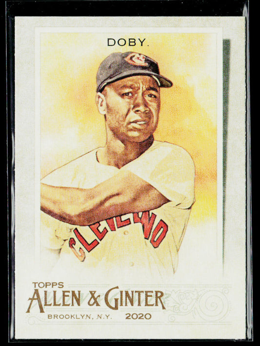 Larry Doby 2020 Topps Allen & Ginter Silver Portrait #4 Cleveland Indians