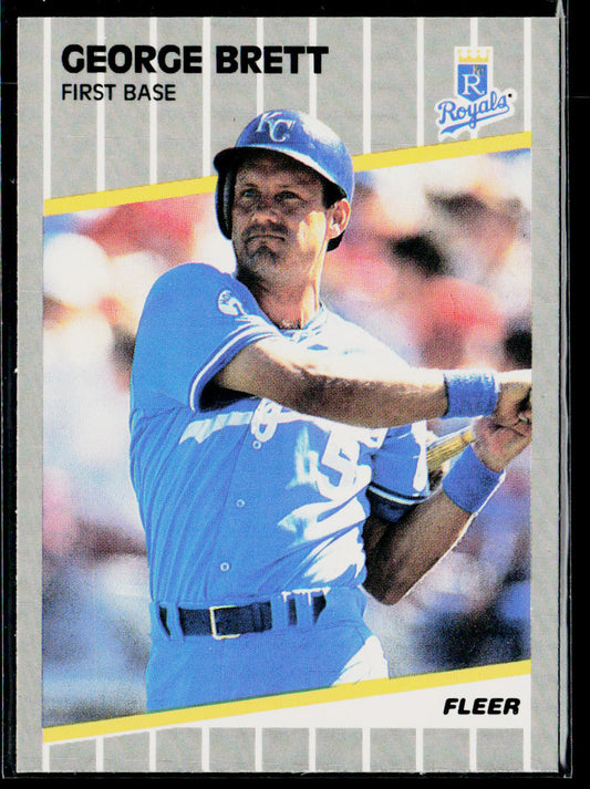 George Brett 1989 Fleer #277 Kansas City Royals