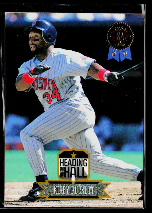 Kirby Puckett 1993 Leaf Heading for the Hall #9 Minnesota Twins