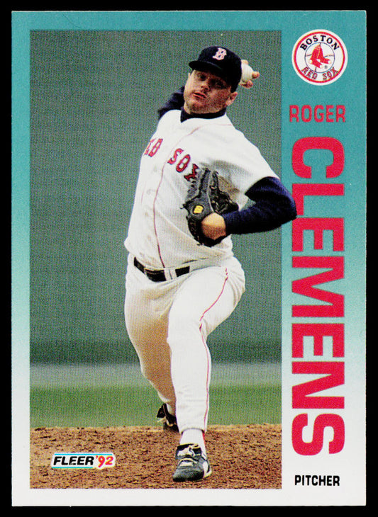 Roger Clemens 1992 Fleer #37b Boston Red Sox