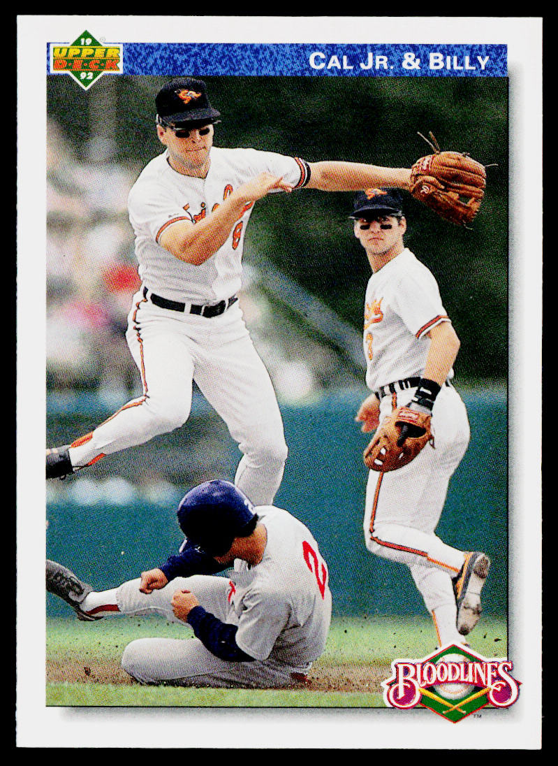 Cal Jr. &amp; Billy 1992 Upper Deck #82 Baltimore Orioles
