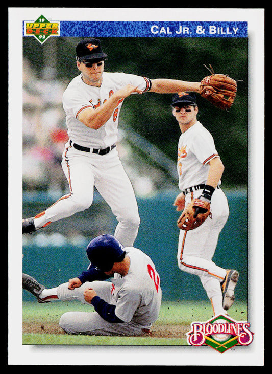 Cal Jr. &amp; Billy 1992 Upper Deck #82 Baltimore Orioles