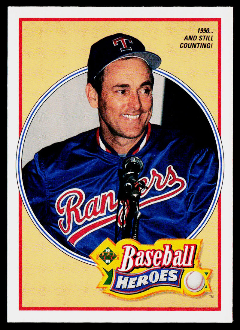 Nolan Ryan 1991 Upper Deck Baseball Heroes: Nolan Ryan #17 Texas Rangers