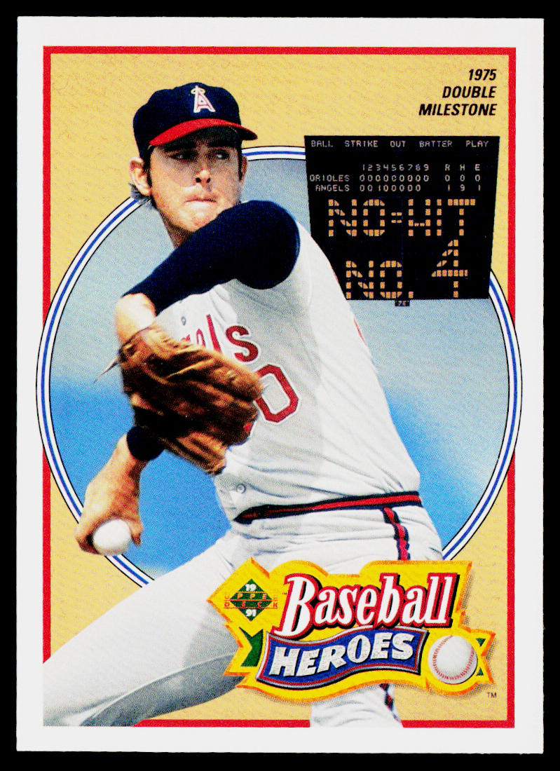 Nolan Ryan 1991 Upper Deck Baseball Heroes: Nolan Ryan #12 California Angels