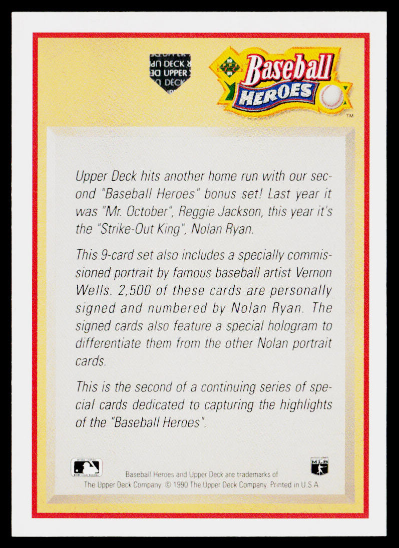 Header Card 1990 Upper Deck Baseball Heroes: Reggie Jackson #NNO
