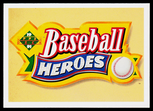 Header Card 1990 Upper Deck Baseball Heroes: Reggie Jackson #NNO