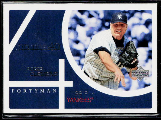 Roger Clemens 2003 Upper Deck 40-Man #850 New York Yankees