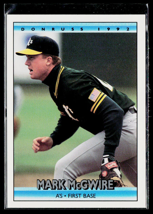 Mark McGwire 1992 Donruss #348b Oakland Athletics