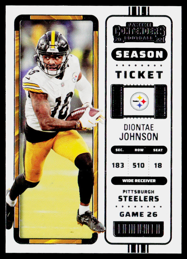 Diontae Johnson 2022 Panini Contenders #96 Pittsburgh Steelers