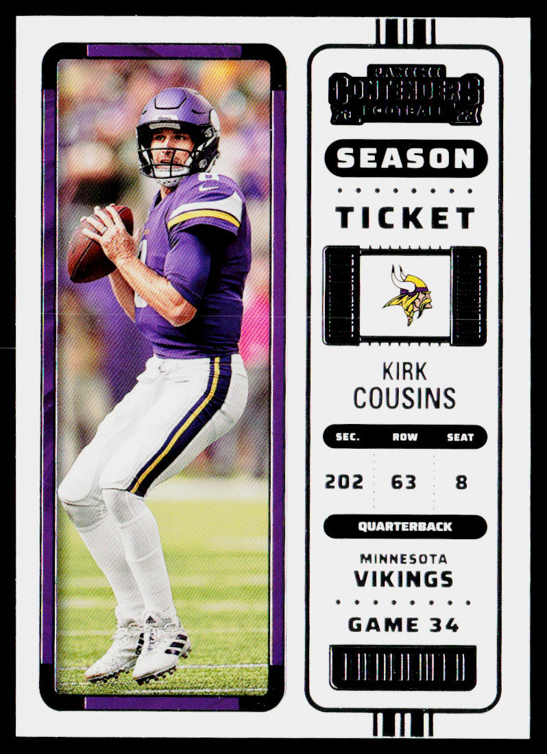 Kirk Cousins 2022 Panini Contenders #54 Minnesota Vikings