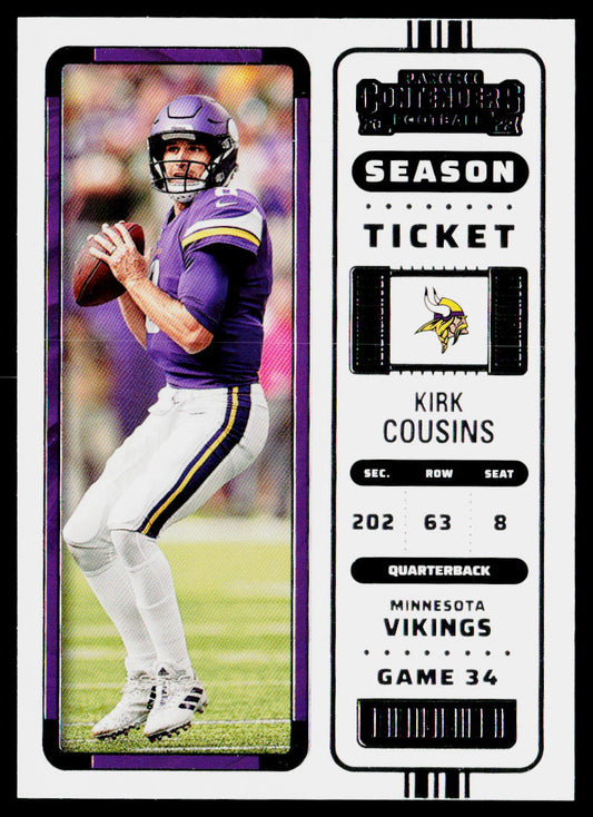 Kirk Cousins 2022 Panini Contenders #54 Minnesota Vikings