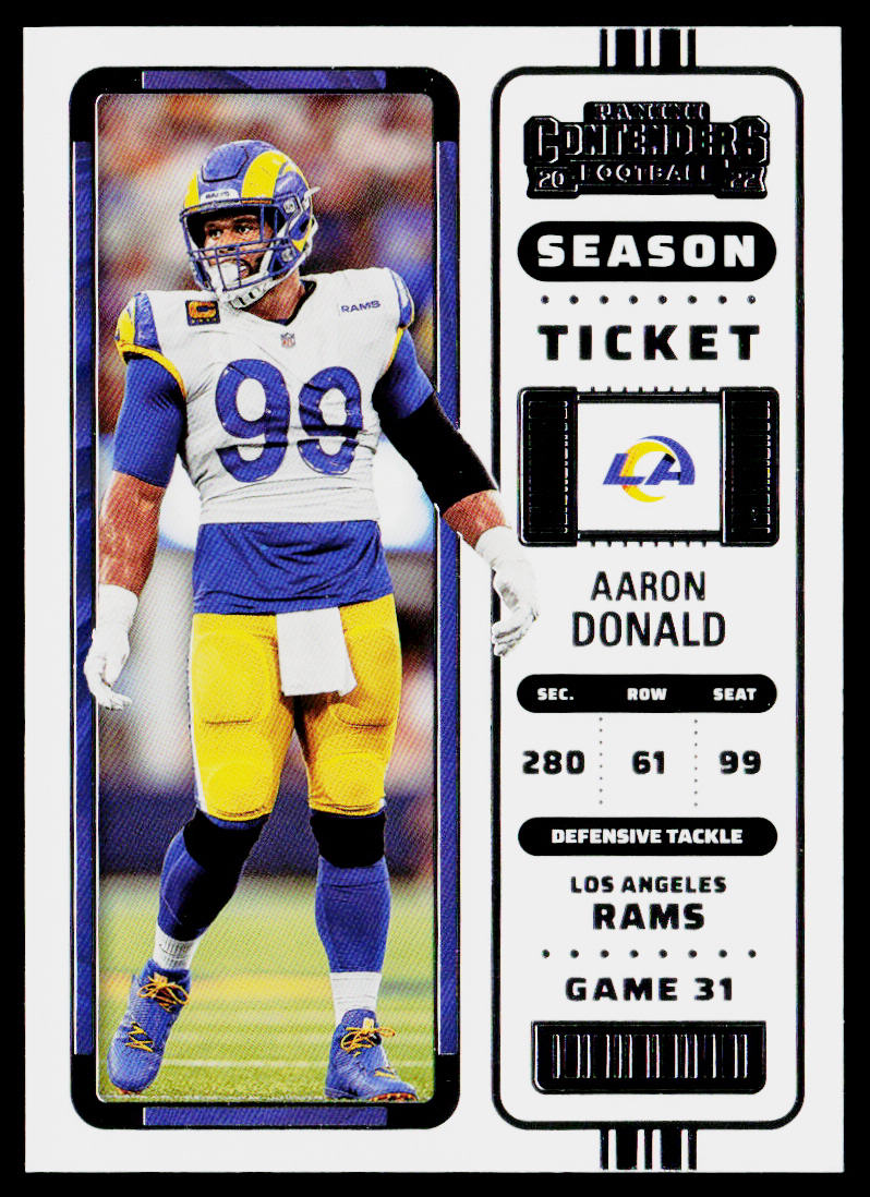 Aaron Donald 2022 Panini Contenders #50 Los Angeles Rams