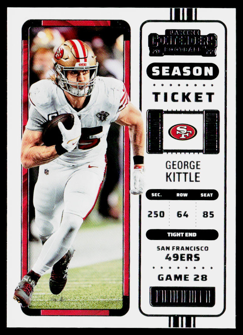 George Kittle 2022 Panini Contenders #84 San Francisco 49ers