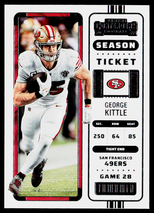 George Kittle 2022 Panini Contenders #84 San Francisco 49ers