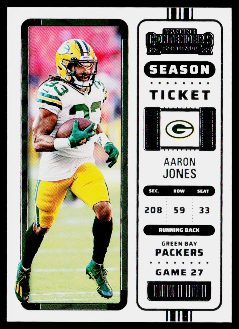 Aaron Jones 2022 Panini Contenders #41 Green Bay Packers