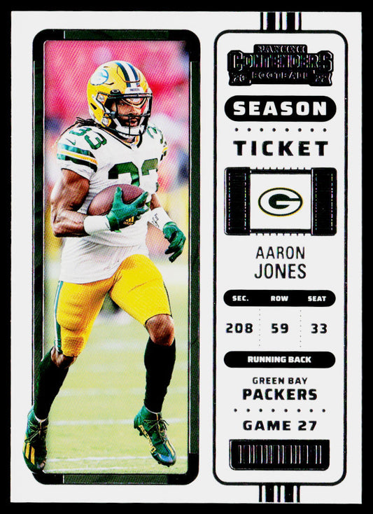 Aaron Jones 2022 Panini Contenders #41 Green Bay Packers