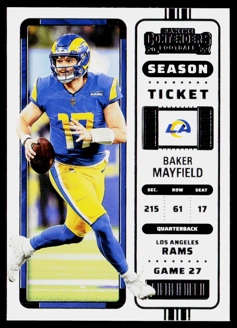 Baker Mayfield 2022 Panini Contenders #14 Los Angeles Rams