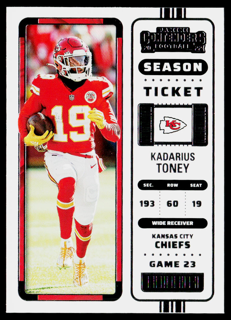 Kadarius Toney 2022 Panini Contenders #71 Kansas City Chiefs