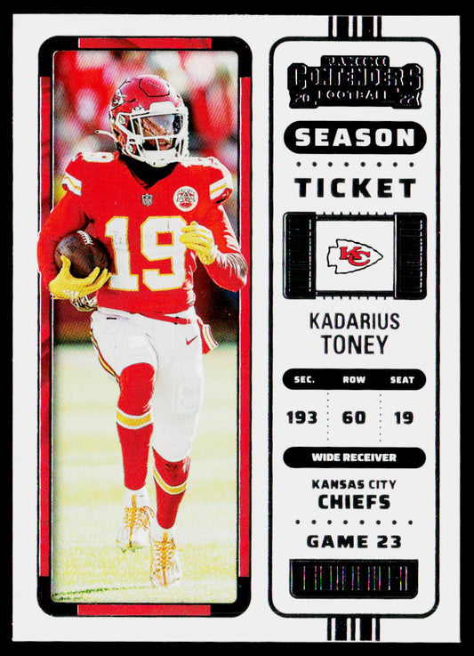 Kadarius Toney 2022 Panini Contenders #71 Kansas City Chiefs