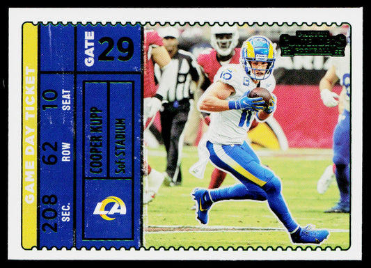 Cooper Kupp 2022 Panini Contenders Game Day Ticket Emerald #GDT-CKU