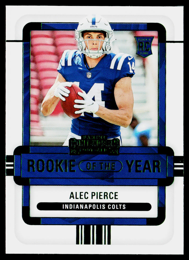 Alec Pierce 2022 Panini Contenders Rookie of the Year Emerald #ROY-API