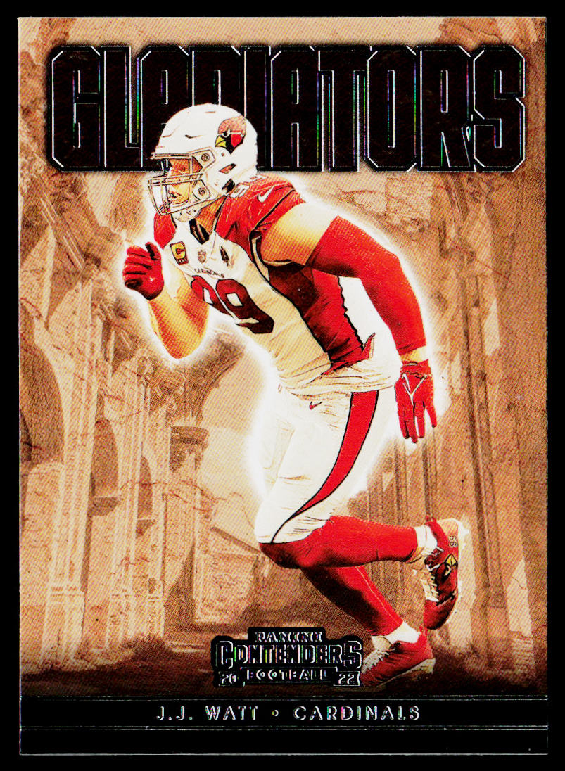 J.J. Watt 2022 Panini Contenders Gladiators Emerald #GLD-JJW Arizona Cardinals