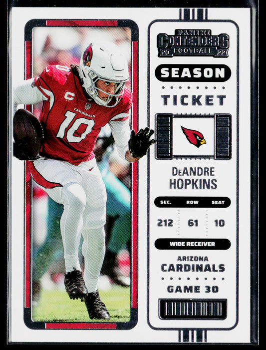DeAndre Hopkins 2022 Panini Contenders #3 Arizona Cardinals