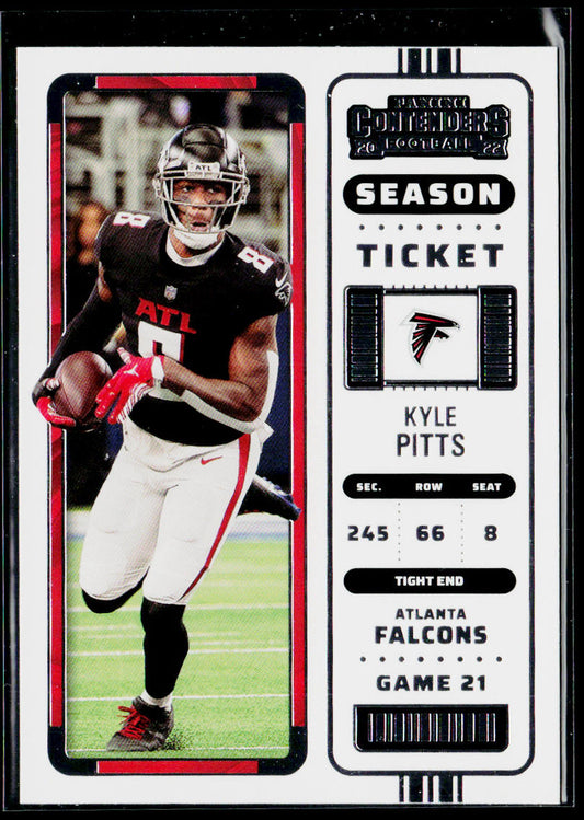 Kyle Pitts 2022 Panini Contenders #9 Atlanta Falcons