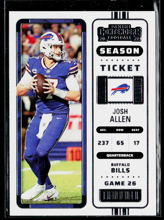 Josh Allen 2022 Panini Contenders #11 Buffalo Bills