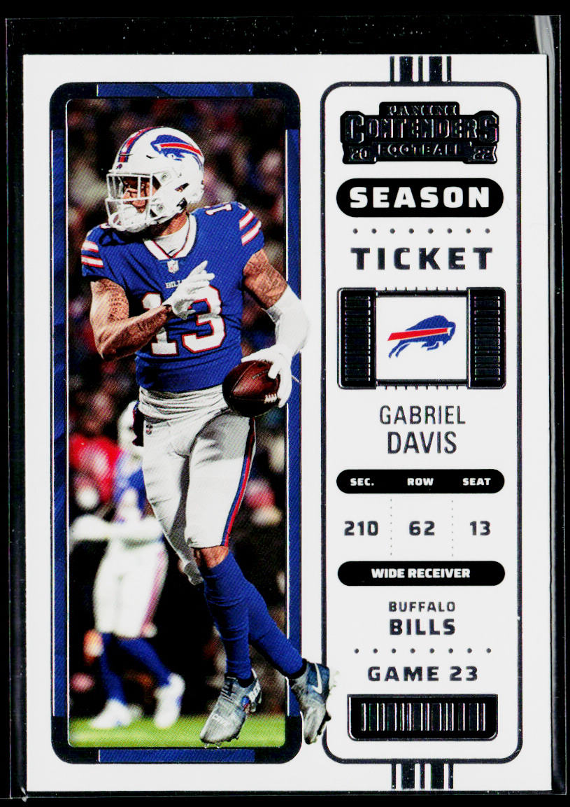 Gabriel Davis 2022 Panini Contenders #13 Buffalo Bills